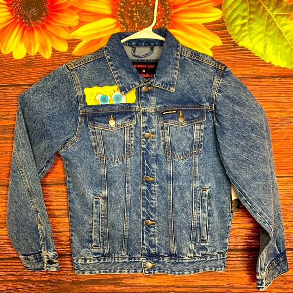 ⚡️Members only X Nickelodeon Spongebob Denim Jacket⚡️ - Picture 2 of 4